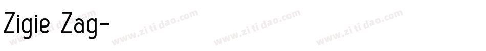 Zigie Zag字体转换